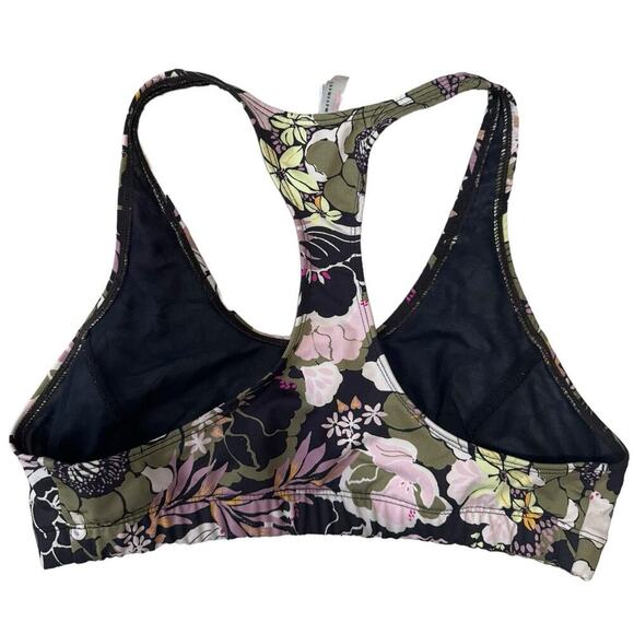 Free People Floral Colorful Sports Bra Size Small - Picture 3 of 7